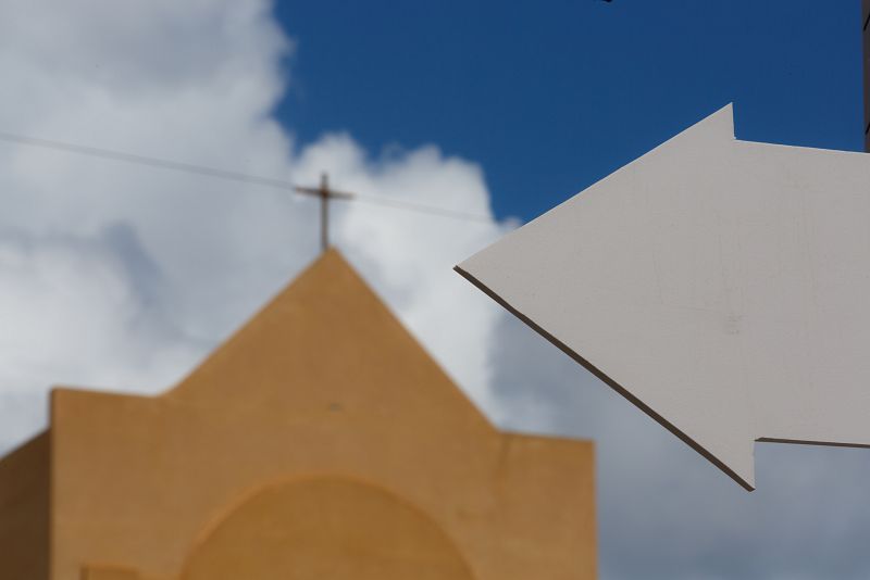 Iglesia de San Gerlando en la Plaza Garibaldi de Lampedusa.