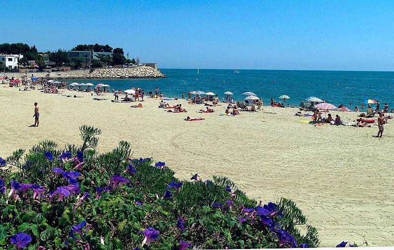 Playa dels Avellaners (Tarragona).