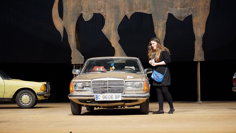 La soprano Evelin Novak ensaya el papel de Micaëla, en la ópera 'Carmen'