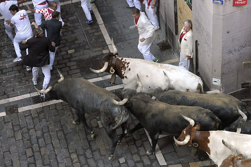 Los corredores han podido lucirse en el último encierro de San Fermín 2015