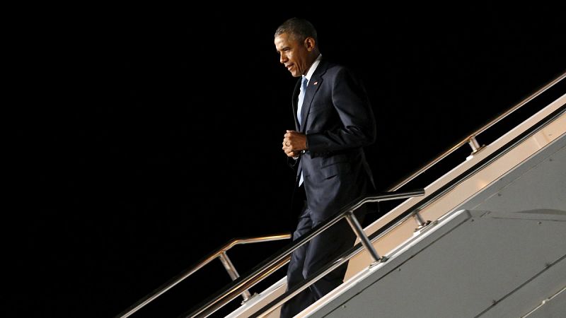 Barack Obama aterriza en Nairobi