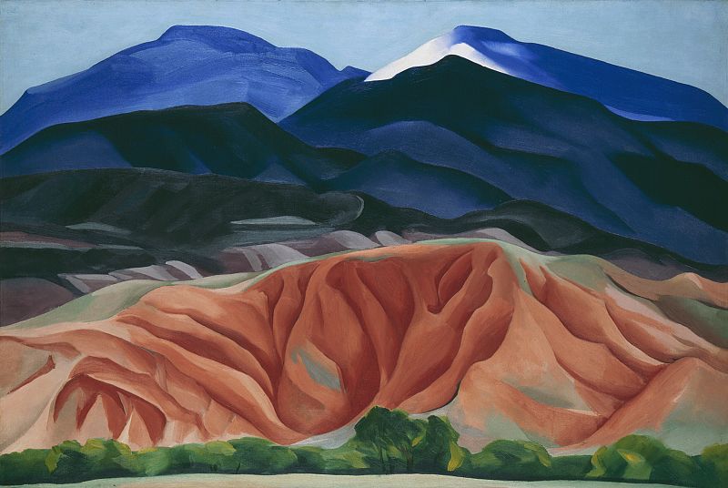 Imagen de la obra 'Black mesa landscape, New Mexico/out back of Marie's II' (1930) de Georgia O'Keeffe