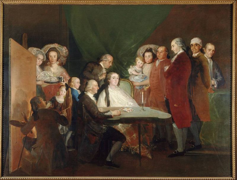  'La familia del infante don Luis de Borbón' (1783-84).