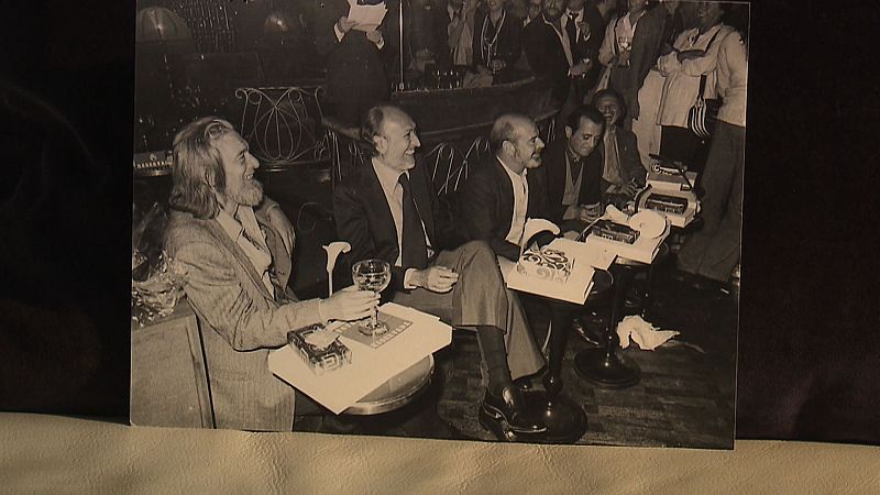 Els editors Carles Barral, Josep Maria Castellet, Gil de Biedma, J.A. Goytisolo, Antonio de Senillosa