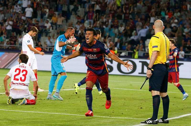 Rafinha, tras anotar el 1-3