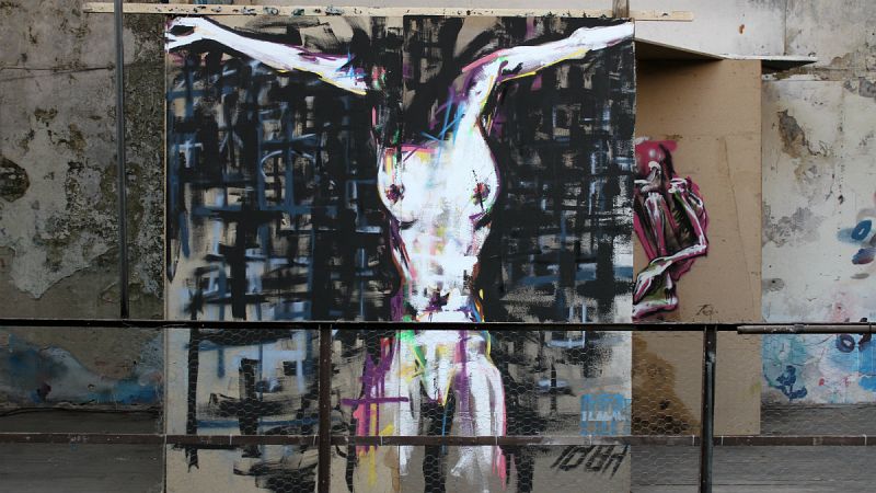 Virgen de la Resurrección. Obra de Ze Carrión de la exposición 'Solos' en La Neomudéjar.