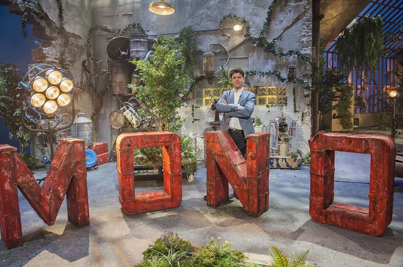 Pablo Herreros Ubalde en el original decorado del programa "Yo mono"