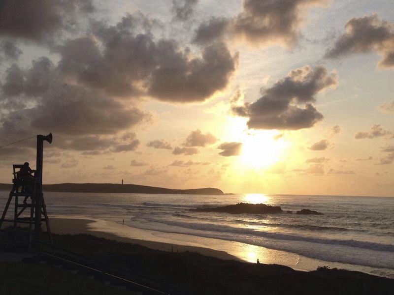 Playa de La Frouxeira (Valdoviño, La Coruña).