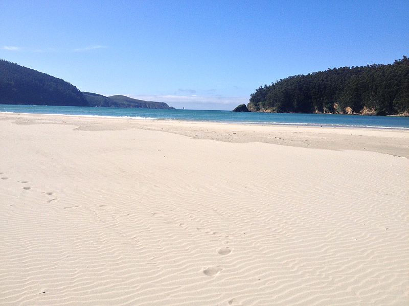 Playa de Vilarrube (A Coruña, Galicia).