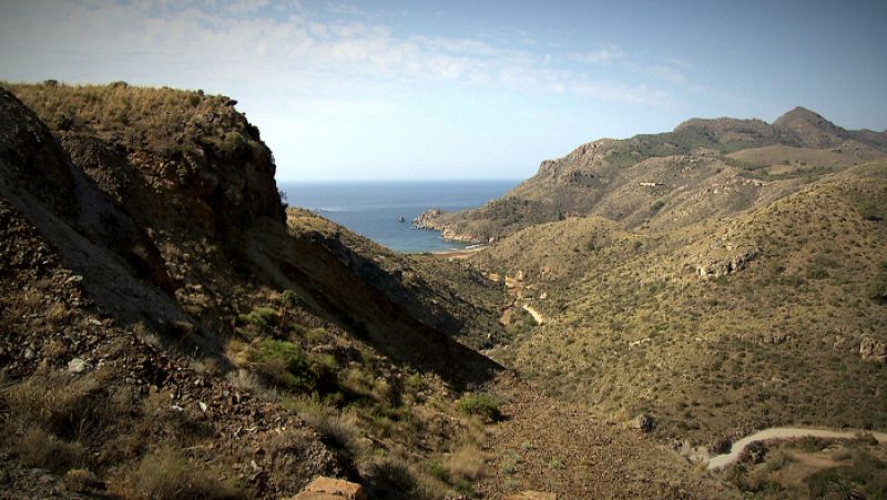 La cala del Gorguel en Cartagena está amenazada por un proyecto de puerto de contenedores