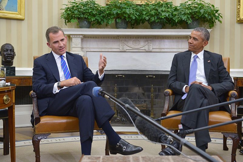 El rey y Obama han comparecido ante la prensa tras su encuentro en la Casa Blanca.