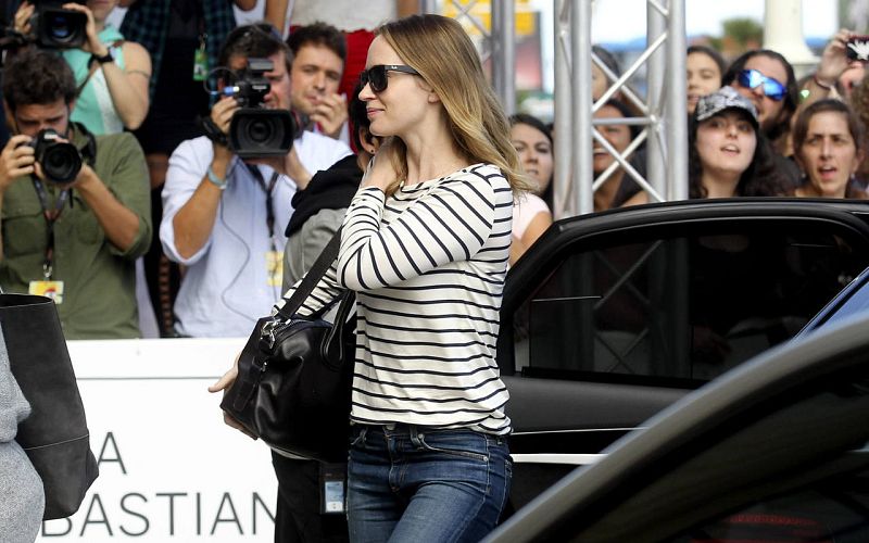 Emily Blunt a su llegada