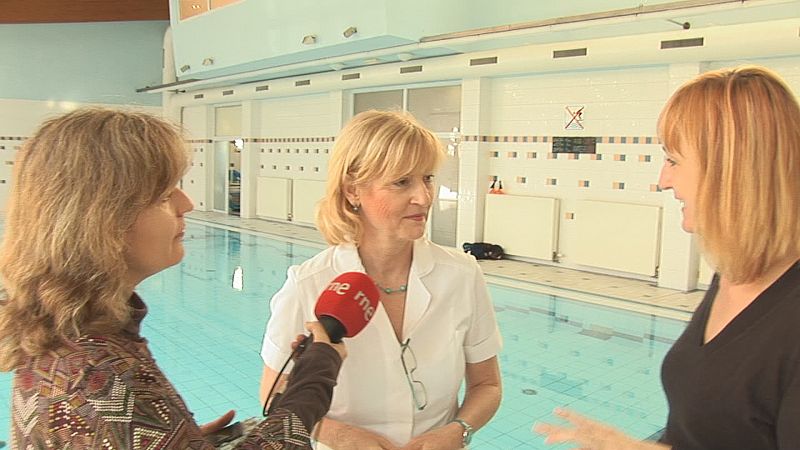 Angela es médico en el complejo balneario Sanssouci de Karlovy Vary.