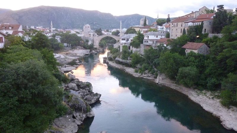  Atardecer en Mostar