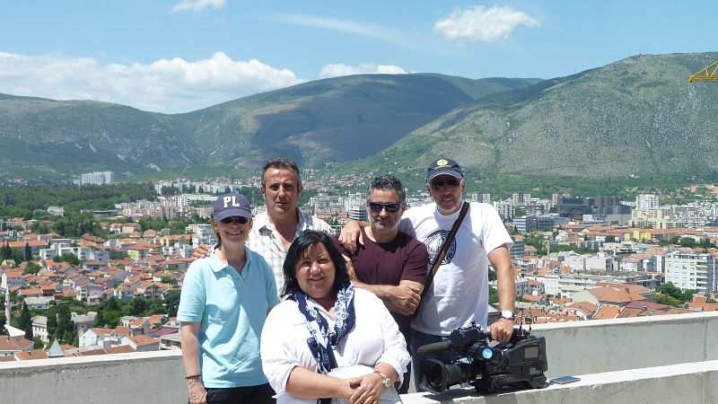 Esther, Teresa, Joaquín y Santi con Camil