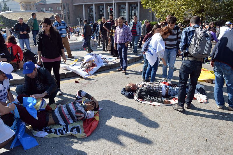 Así quedó la zona de la explosión