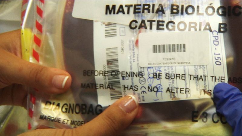 Se saca la bolsa con sangre donde están las células madre