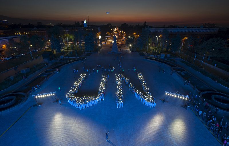 Estudiantes de la ONU en Almaty, Kazajistán