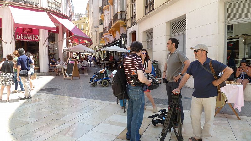 En la calle Larios de Málaga