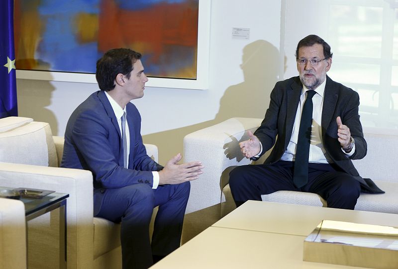 En su segundo encuentro con Rajoy, Rivera le propone un "pacto por España", que también ha compartido telefónicamente con el PSOE