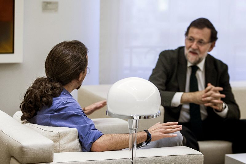 RAJOY RECIBE A PBALO IGLESIAS EN LA MONCLOA