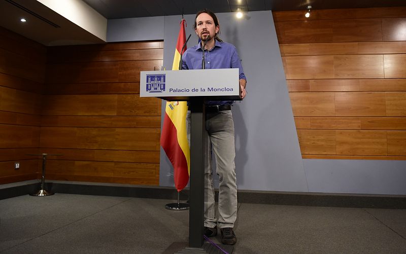 El secretario general de Podemos ha acusado a PP, PSOE y Ciudadanos de estar bunquerizados y de ser aliados del inmovilismo.