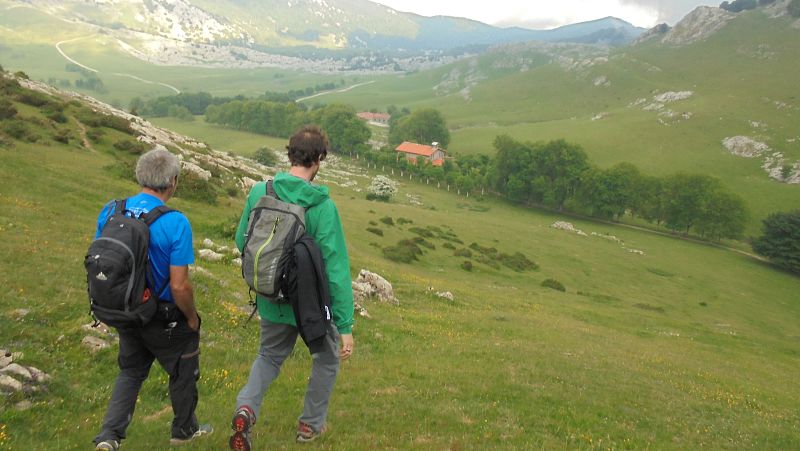 Llegando a la fonda Urbia, el único refugio de la zona.