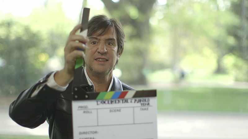 Manolo Tena, durante la grabación del documental para 'Imprescindibles' de La 2