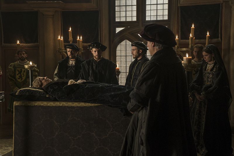 Carlos V en el entierro de su tía Margarita de Austria