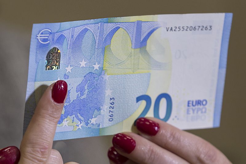 Imagen del reverso del nuevo billete de 20 euros