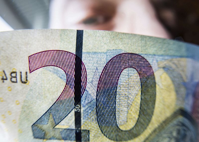 Detalle del nuevo billete de 20 euros