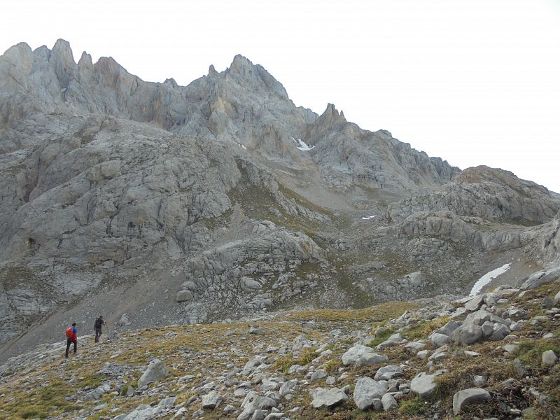 De camino hacia los Horcados Rojos.