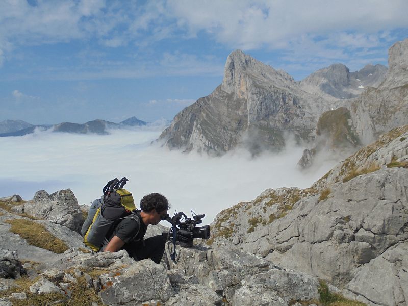 Entre un mar de nubes.