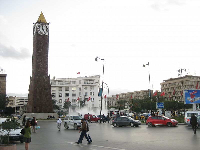 Plaza 15 de enero de 2011 (Túnez).