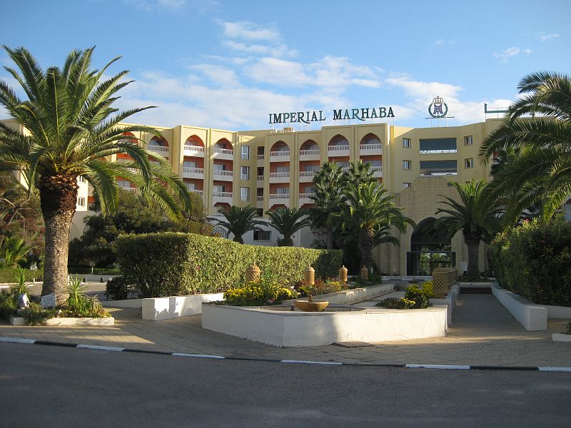 Hotel Imperial Marhaba (ahora cerrado), escenario del atentado de Susa.