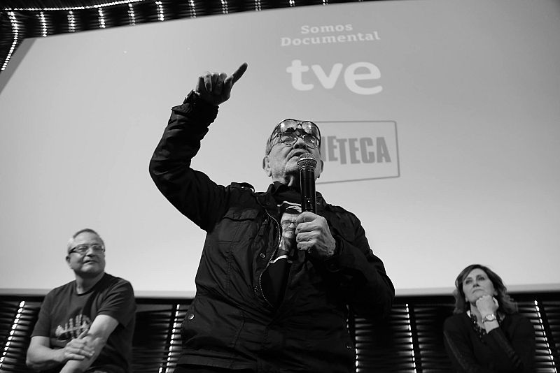 Fernando Arrabal, durante la presentación del documental sobre su vida y obra en Cineteca