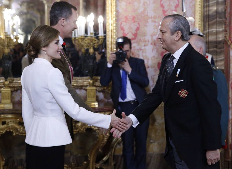 LOS REYES PRESIDEN LA CELEBRACIÓN DE LA PASCUA MILITAR EN EL PALACIO REAL