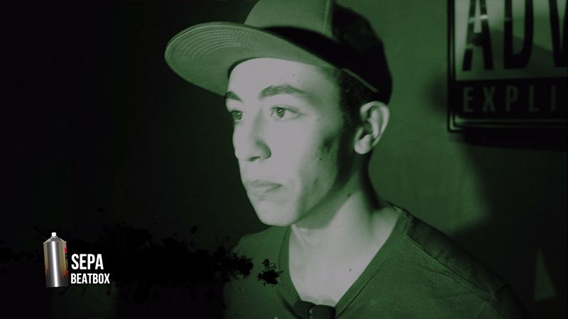 Exhibición de beatbox de Sepa, participante en el campeonato de España