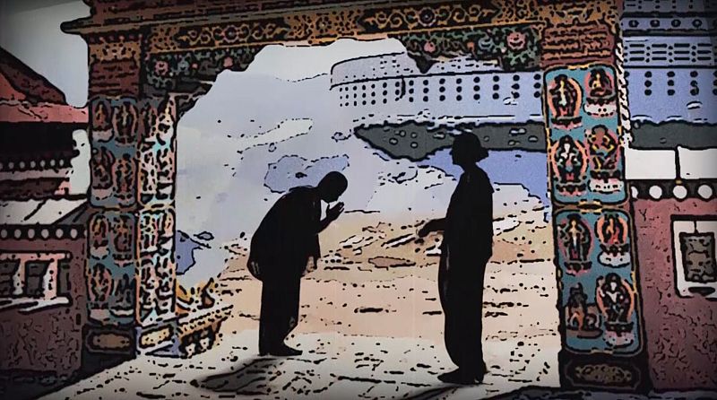 Ilustración del caoítulo de Alexandra David Neel - "Madame Tibet"