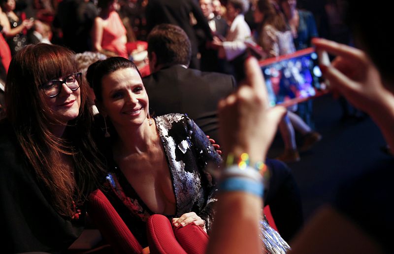 La actriz Juliette Binoche y la directora Isabel Coixet