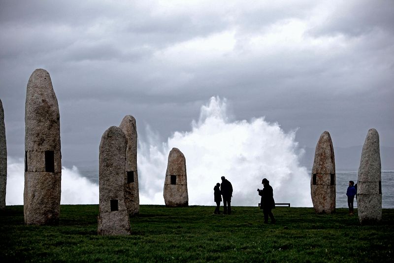 Temporal por fuerte oleaje en el norte de España