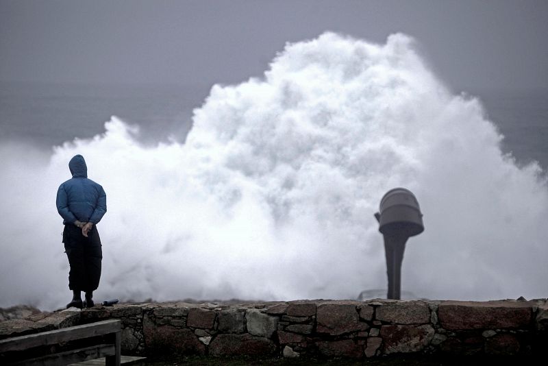 Temporal por fuerte oleaje en el norte de España