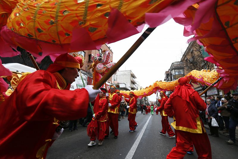 El dragón, típico en las celebraciones del Año Nuevo chino