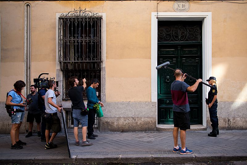 Grabación en la calle del encuentro de Irene y el asesino