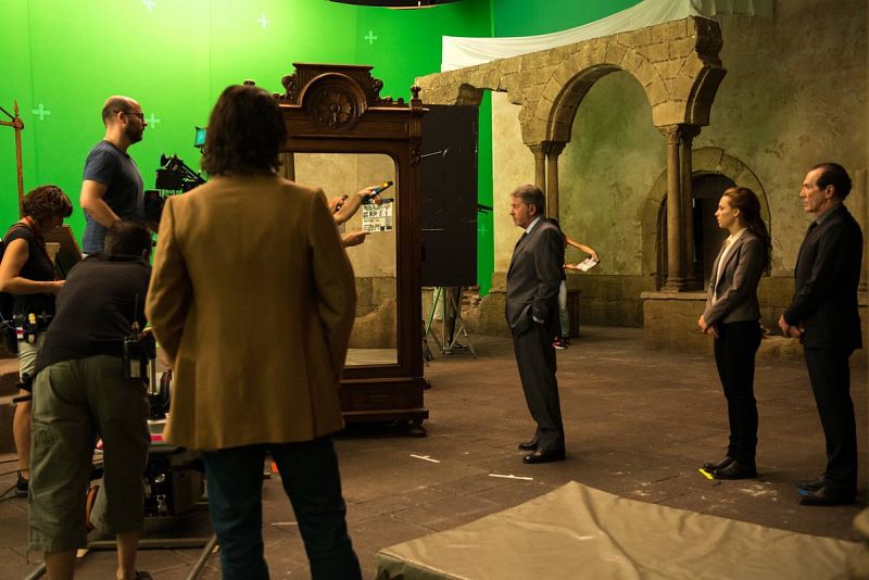  Grabación de la escena en la que el asesino viaja al Ministerio