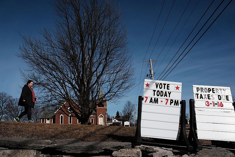 Voters In Super Tuesday States Cast Their Ballots