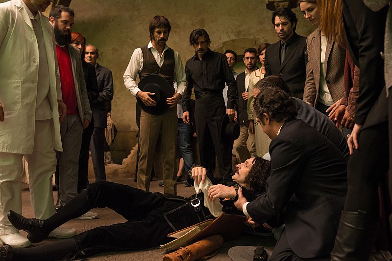 Diego Velázquez se desmaya en el claustro. Está contagiado de gripe española.