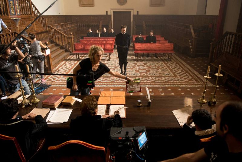  Montaje de las cámara para grabar la escena en la que vemos al niño Diego de Velázquez