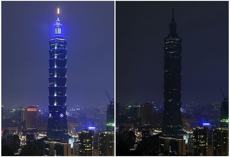 Monumentos apagados en todo el mundo por la Hora del Planeta