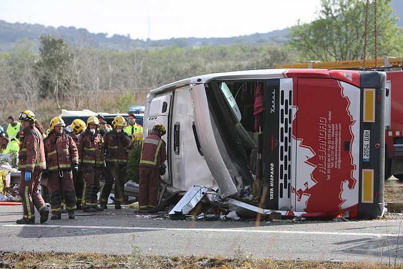 Accidente de autobús en Tarragona